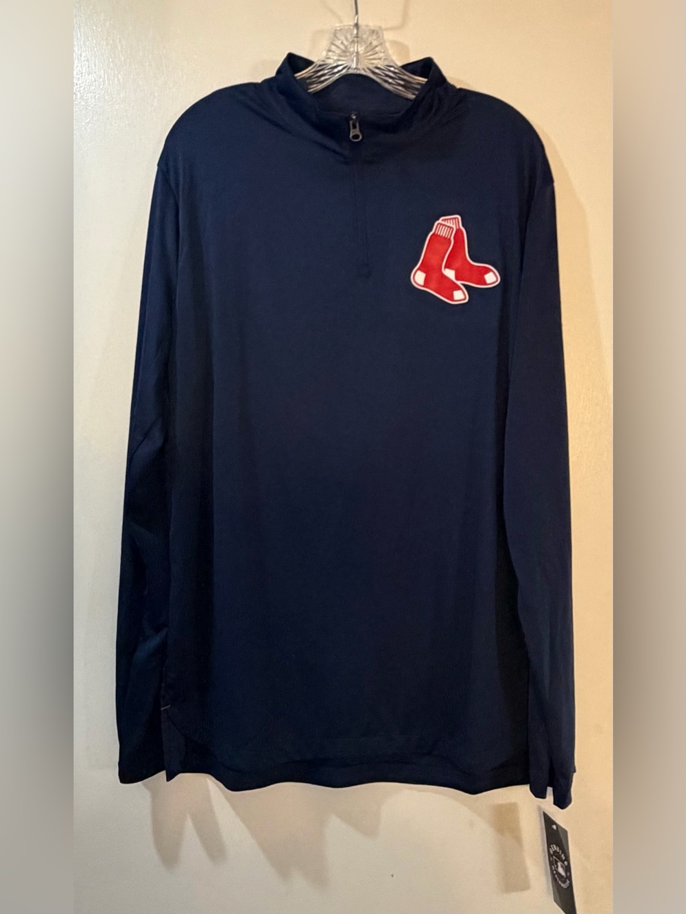 Fanatics Red Sox Quarter-Zip Pullover Mens Sz Large NWT